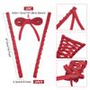 BENECREAT Satin Corset Back Kit Wedding Dress Zipper Replacement Adjustable Fit Corset Kit Loops Dark Red Lace-up Back Kit for Formal Prom Dress Strap view 2