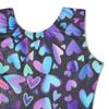 EQSJIU Gymnastics Shorts For Girls Blue Heart Shiny Kids Gymnastics Leotards For Girls 5/6 Years Little Students view 3