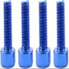 4 Pack Water Bottle Cage Bolts, Bicycle Water Bottle Holder Screws Mountain MTB Bike Cycling - Select Colors (Blue) view 1