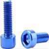 4 Pack Water Bottle Cage Bolts, Bicycle Water Bottle Holder Screws Mountain MTB Bike Cycling - Select Colors (Blue) view 3