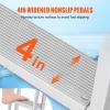 VEVOR Removable Dock Ladder 4 Steps, 350 lbs Load Capacity, Pontoon Boat Ladder with 4'' Wide Step & Nonslip Mat for Ship/Lake/Pool/Marine Boarding view 4