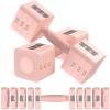 Hezeyferg Adjustable Dumbbells Set of 2, Hand Weights Sets with 5 Levels 3lb, 5lb, 7lb, 9lb, 11lb, Adjustable Weight Dumbbells for Women/Men Home Gym Full Body Workout (Pink) view 1