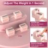 Hezeyferg Adjustable Dumbbells Set of 2, Hand Weights Sets with 5 Levels 3lb, 5lb, 7lb, 9lb, 11lb, Adjustable Weight Dumbbells for Women/Men Home Gym Full Body Workout (Pink) view 4