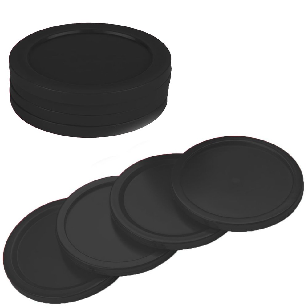 4-Pack 3.25-Inch Air Hockey Pucks - Professional, Durable Pucks for Large Tables - Compatible with Standard Pushers and Goals - Best Air Hockey Accessories for Fun and Entertainment by INSCOOL