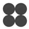 4-Pack 3.25-Inch Air Hockey Pucks - Professional, Durable Pucks for Large Tables - Compatible with Standard Pushers and Goals - Best Air Hockey Accessories for Fun and Entertainment by INSCOOL view 4