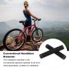 1 Pair Bikes Handlebar Grips, Soft TPE Rubber Bikes Hand Bar End Grips, Avoid Slip Mountain Bikes Handle Bar Grips, Bikes Rubber Handlebar Grips for Fixed Gear Bicycle(Black) view 3