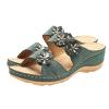 Orthopedic Sandals for Women, Women Wedge Walking Slippers with Arch Support Anti-Slip Breathable Sandal Slip On Flip Flops Dressy Summer Comfy Platform Beach Travel Sandal Shoes (06-Green, 8.5) view 4