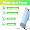 2Pcs Silicone Bumper Boot for Stanley Quencher Adventure 40oz Tumbler with Handle & Stanley IceFlow 20oz 30oz, Protective Water Bottle Bottom Sleeve Cover, Stanley Tumbler Accessories (Light Purple) view 2