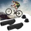 1 Pair Mountain Bikes Handlebar Grips, Rubber Bikes Handlebar Grips, Avoid Slip Bikes Handle Bar Grips, for Long-Lasting Bikes Hand Bar End Grips for All Regular Handlebars(Black) view 4