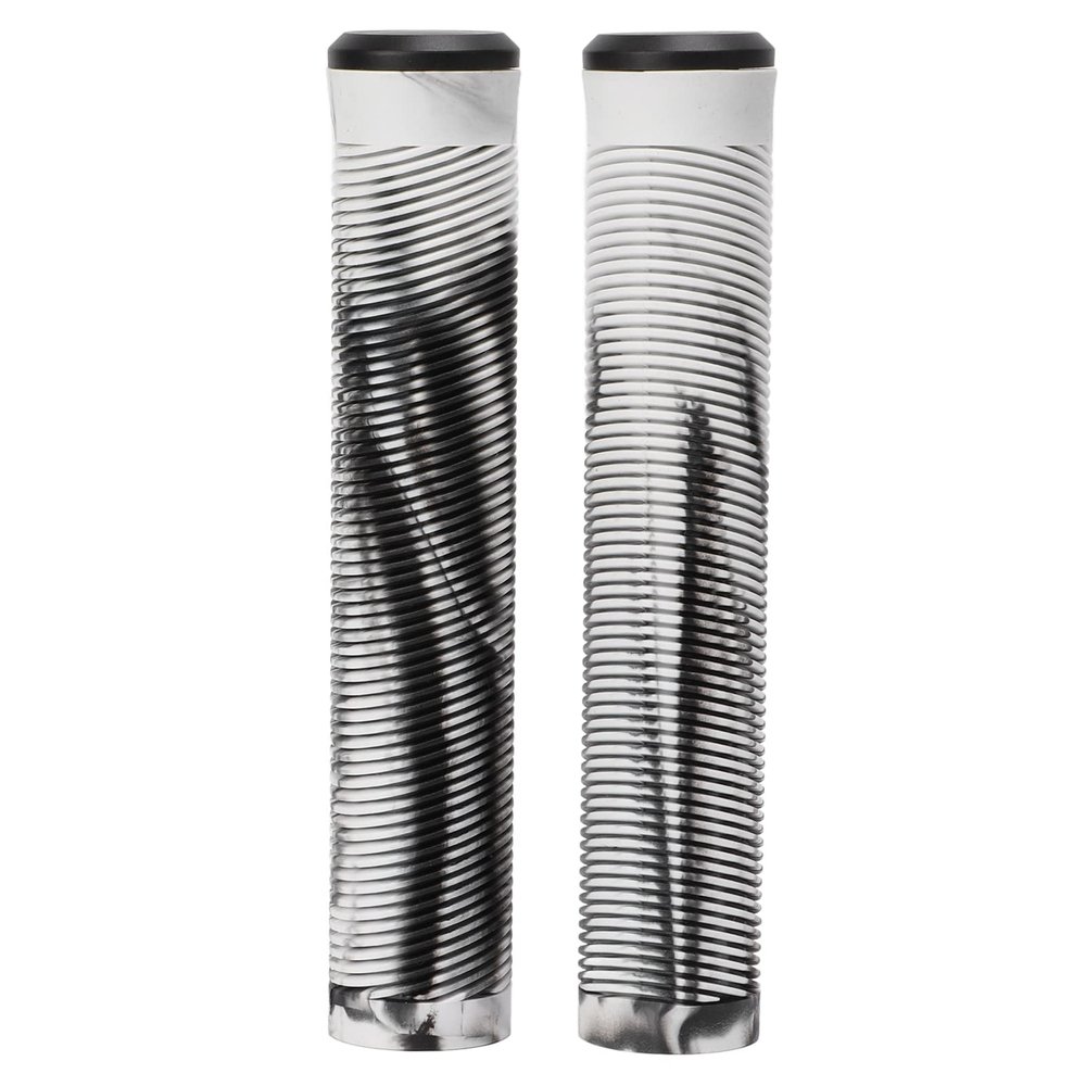 1 Pair Bikes Handlebar Grips, Soft TPE Rubber Bikes Hand Bar End Grips, Avoid Slip Mountain Bikes Handle Bar Grips, Bikes Rubber Handlebar Grips for Fixed Gear Bicycle(Grey)