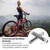 1 Pair Bikes Handlebar Grips, Soft TPE Rubber Bikes Hand Bar End Grips, Avoid Slip Mountain Bikes Handle Bar Grips, Bikes Rubber Handlebar Grips for Fixed Gear Bicycle(Grey) view 3