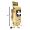Laser Cut Tactical Molle Tourniquet Pouch TQ Holder Tourniquets Holster IFAK TQ Tourniquet Case Trauma Medical Shear Pouch Pen and Penlight Holder (TAN Set 2) view 3