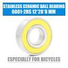 2pcs Stainless Bearing, 12 * 28 * 8 Mm Bicycle Hub Front Rear Hubs Wheel 12 28 8 Ceramic Balls Bearings view 2