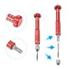 PATIKIL Badminton Grommet Remover, Stainless Steel Racquet Eyelets Nail Cone Badminton Racket Tool Accessory, Red view 4
