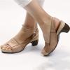 OMIREL Women's Comfortable Walking Sandals with Arch Support Orthotic Sandals Wedge Sandals Ankle Strap Open Toe Summer Sandal Anti-Slip Breathable Sandal Slip on Flip Flops,Brown,US10/EU41 view 1