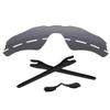 Forobb 1.6MM Polarized Replacement Lenses & Rubber Kits for Oakley Radar EV Path OO9208 Sunglasses - Chrome Iridium - Polycarbonate Polarized view 1