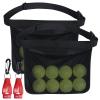 Tennis Pickleball Holder Wasit Pouch: 2 pcs Tennis Wasit Ball Band with Hanging Hook for Pickleball Accessory Mesh Hip Bag view 1