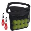 Tennis Pickleball Holder Wasit Pouch: 2 pcs Tennis Wasit Ball Band with Hanging Hook for Pickleball Accessory Mesh Hip Bag view 2