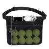 Tennis Pickleball Holder Wasit Pouch: 2 pcs Tennis Wasit Ball Band with Hanging Hook for Pickleball Accessory Mesh Hip Bag view 3