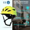 Bike Helmet Adult Urban:Bicycle Helmet for Men Women with USB Charge Detachable Taillight Helmets for Commuter Cycling Scooters view 3