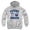 BYU Cougars Sesame Street Grover Official Future Cougar Youth Kids Boy/Girls Pull-Over Hoodie,Athletic Heather, X-Large view 1