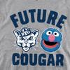 BYU Cougars Sesame Street Grover Official Future Cougar Youth Kids Boy/Girls Pull-Over Hoodie,Athletic Heather, X-Large view 2