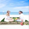 Smile Sunflower Beach Blanket, St. Patrick's Day Beach Mat 83"x79" Large Picnic Blanket,Sandproof Waterproof Outdoor Beach Blankets for Travel Camping Hiking Beach Vacation view 4