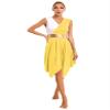 HULIJA Women's V Neck Sleeveless Praise Dance Dresses Irregular Liturgical Worship Dance Costume 03-yw Large view 1