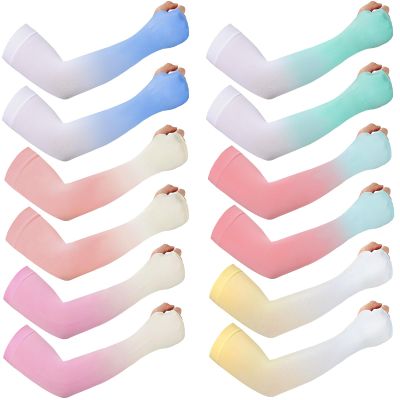 JenPen 6 Pairs UV Arm Sleeves to Cover Arms for Women, M, Cute Color