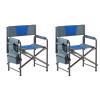 FRITHJILL Oversized Camping Chair, Portable Lightweight Folding Director Chair with Storage Pockets for Outdoor Activities, Supports 400lbs view 1