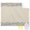 Beach Blanket, Ethnic Style Simple Flower Cotton Linen Beach Mat 118"x108" Large Picnic Blanket,Sandproof Waterproof Outdoor Beach Blankets for Travel Camping Hiking Beach Vacation view 1