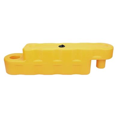 GRRICEPL Kart Lane Guardrail, Outdoor Driveway/Construction Site/Yard Water-Filled Guardrail, Outdoor Game Activities/Cinema Bumper Car Lane, Can Be Customized (Color : Yellow, Size : 100x35x30cm)