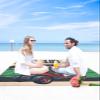 Beach Blanket, GOLF CLUB Ball Sports Theme Cartoon Golf Cart Pattern Beach Mat 95"x80" Large Picnic Blanket,Sandproof Waterproof Outdoor Beach Blankets for Travel Camping Hiking Beach Vacation view 4