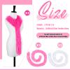 Jexine 8 Pcs Feather Boas Bulk Artificial Fluffy Boas Decor for Wedding Costume Dress Tea Party Supplies (5 ft,Pink,Rose,White) view 2