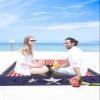 Beach Blanket, Independence Day Boots Stars On Stars And Stripes Freedom Beach Mat 83"x79" Large Picnic Blanket,Sandproof Waterproof Outdoor Beach Blankets for Travel Camping Hiking Beach Vacation view 4