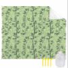 Smile Sunflower Beach Blanket, Chinese Style Spring Hand-Painted Bamboo Beach Mat 118"x108" Large Picnic Blanket,Sandproof Waterproof Outdoor Beach Blankets for Travel Camping Hiking Beach Vacation view 1