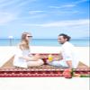 Beach Blanket, Happy Valentine's Day Red Plaid Love Heart Wood Grain Beach Mat 83"x79" Large Picnic Blanket,Sandproof Waterproof Outdoor Beach Blankets for Travel Camping Hiking Beach Vacation view 4