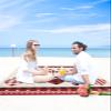 Beach Blanket, Valentine's Day Be Mine Love Romantic Heart Red Black Plaid Beach Mat 95"x80" Large Picnic Blanket,Sandproof Waterproof Outdoor Beach Blankets for Travel Camping Hiking Beach Vacation view 4