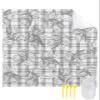 Beach Blanket, Hand Painted Summer Lemon Flowers Grey Plaid Beach Mat 95"x80" Large Picnic Blanket,Sandproof Waterproof Outdoor Beach Blankets for Travel Camping Hiking Beach Vacation view 1