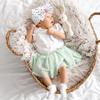 Baby Girls Turban Hats Big Bows, 5PCS Baby Girl Hats, Soft Hospital Hat for Newborn Infant Toddlers Girls view 2
