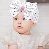 Baby Girls Turban Hats Big Bows, 5PCS Baby Girl Hats, Soft Hospital Hat for Newborn Infant Toddlers Girls view 4