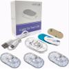 4 Pieces LED Skateboard Lights Underglow, Skateboard Accessories Gift, Perfect LED Longboard Lamp or Scooter Light for Night Riding for Skating Shoes view 1
