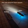 4 Pieces LED Skateboard Lights Underglow, Skateboard Accessories Gift, Perfect LED Longboard Lamp or Scooter Light for Night Riding for Skating Shoes view 4