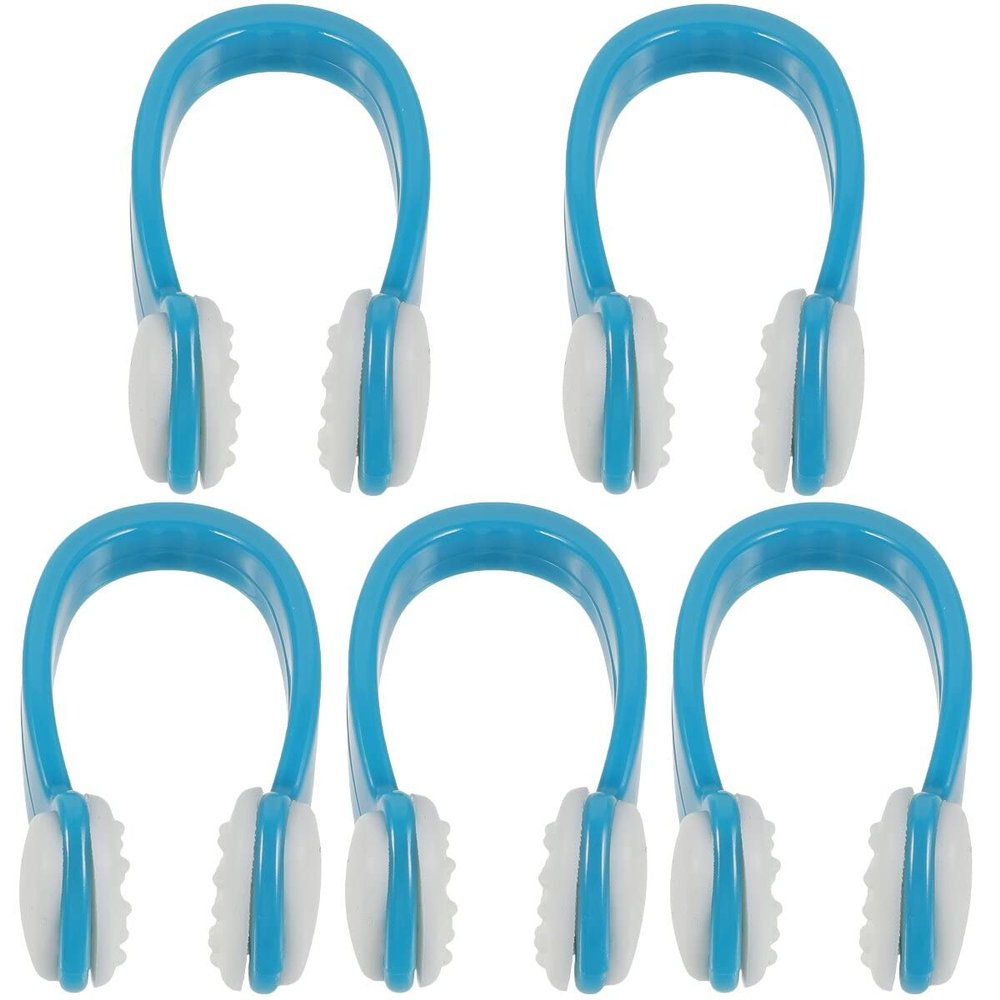 Healeved 5pcs Swimming Nose Clip for Boy Girl Adults Silicone Nose for Swimming Diving and Water Sports Comfortable Non- Design for Peacock