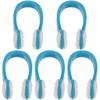 Healeved 5pcs Swimming Nose Clip for Boy Girl Adults Silicone Nose for Swimming Diving and Water Sports Comfortable Non- Design for Peacock view 1