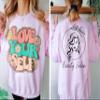 CAOMP Custom Sweatshirt Add Your Own Text Logo Photo Personalized Design Your Own Pullover Front Back Side view 2