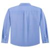 J.VER Oxford Cloth Button Down Shirts for Men Solid Regular Fit Long Sleeve Shirt with Pocket Blue Medium view 4