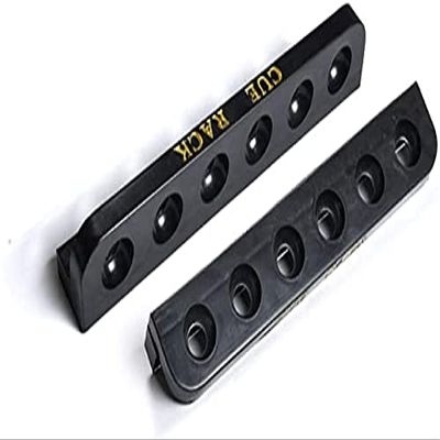 ACDWSXRT Billiards House cues cue Stick Pool Cues Racks, 6-Hole Plastic Wall-Mounted Snooker Billiard Bar Storage Rack Accessories