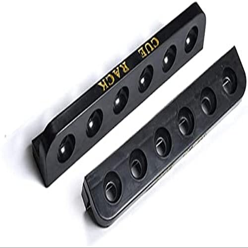 ACDWSXRT Billiards House cues cue Stick Pool Cues Racks, 6-Hole Plastic Wall-Mounted Snooker Billiard Bar Storage Rack Accessories