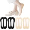 AURUZA No Show Socks Womens Ultra Low Cut Liner Non Slip Socks for Women Footies Invisible Sock for Flat Boat Black and Nude 7.5-9 No Shoes Thin Dress Heel Sock Cotton Nylon No See Ballet Short view 1